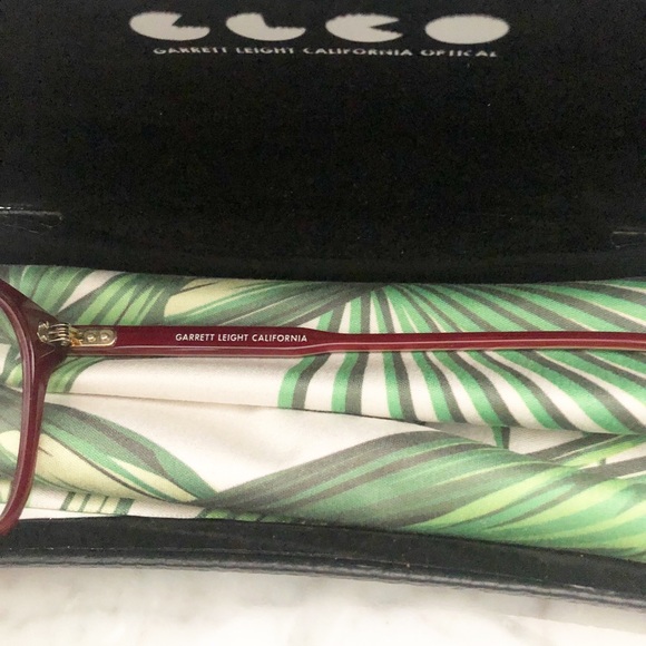 NWT Garrett Leight Vienna Glasses in Burgundy - Picture 4 of 6